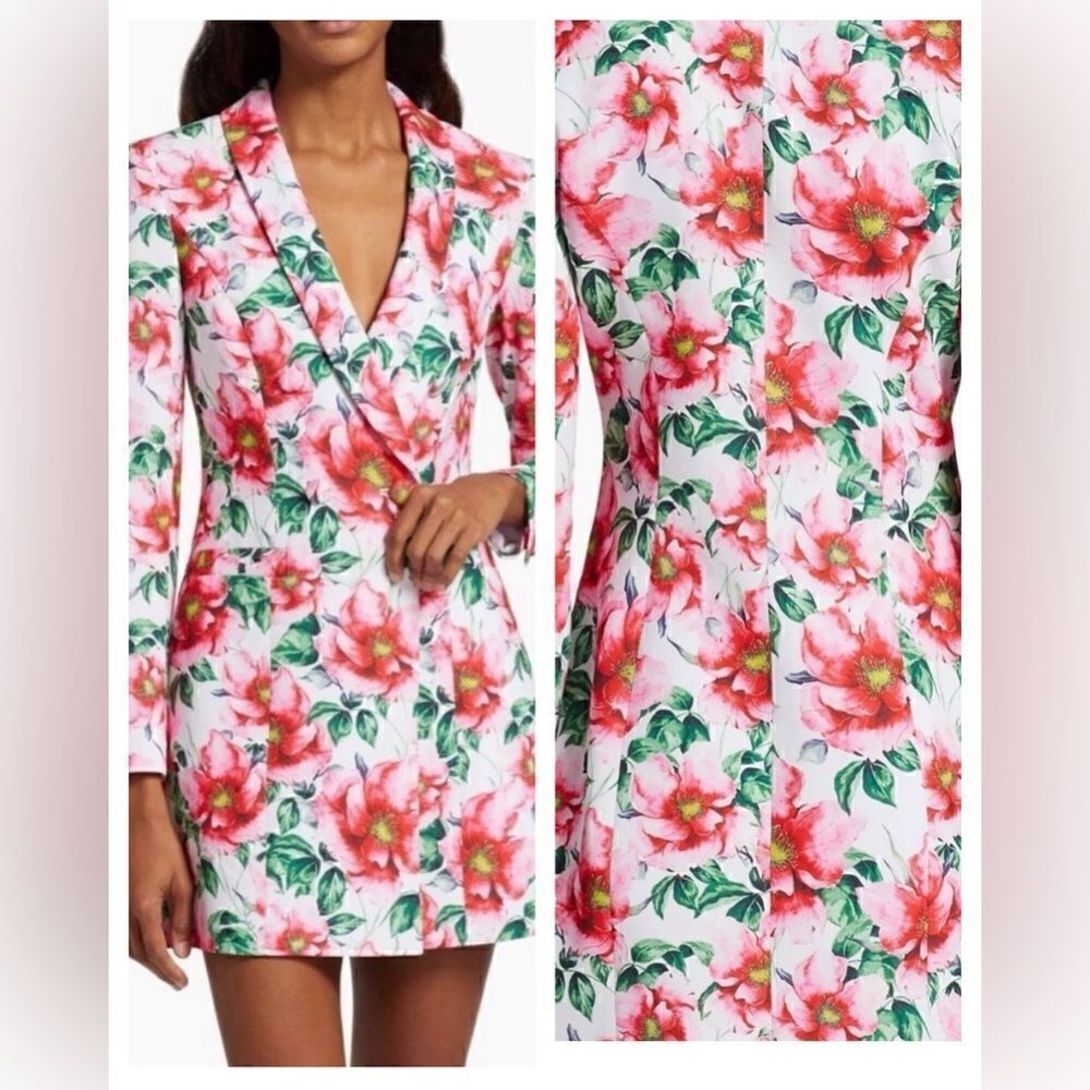 Alice + Olivia Latoya Floral Minidress Size 6 $550